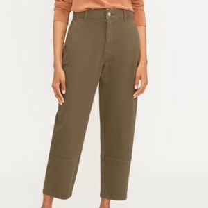 Everlane Utility Barrel Pants, size 10, green